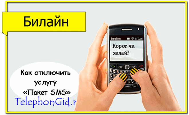 пакет СМС Билайн