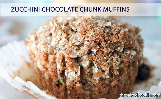 Zucchini Chocolate Chunk Muffins