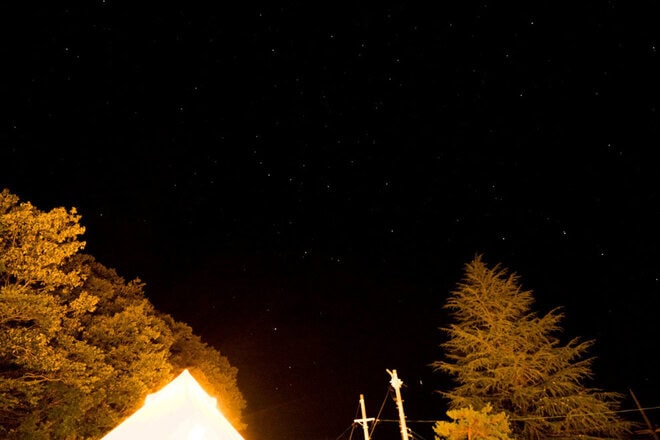 テントと星空