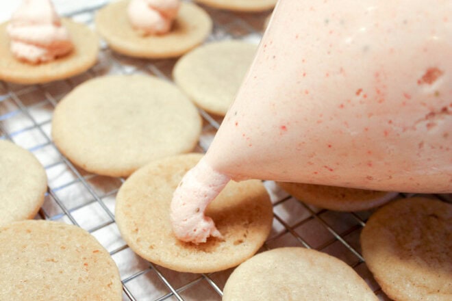 Strawberry Sugar Cookie Sandwich 