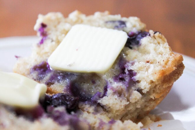 Blueberry Banana Streusel Muffins - A perfect breakfast treat using your fresh blueberries!