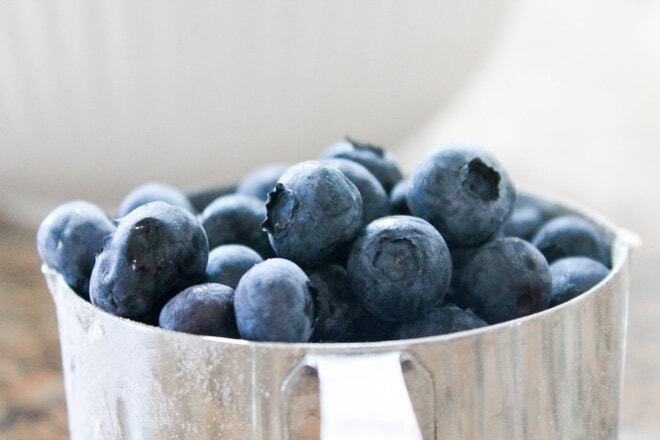 Blueberry Banana Streusel Muffins - A perfect breakfast treat using your fresh blueberries!