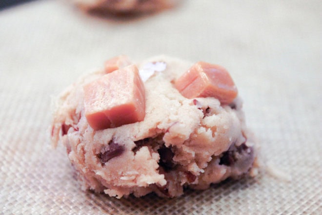 Salted Caramel Pecan Chip Cookies from The Salted Cookie