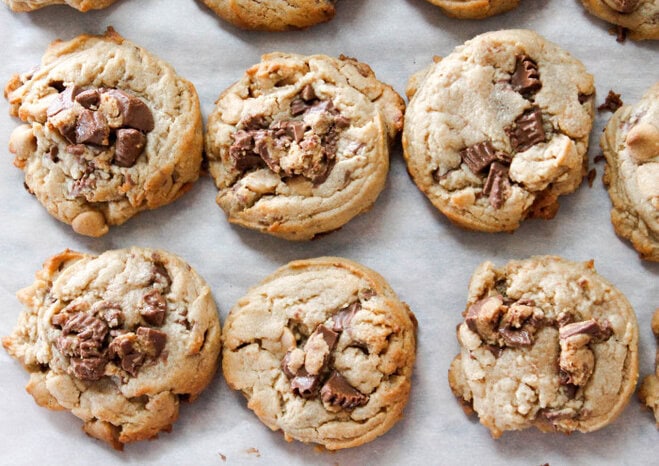 Triple Peanut Butter Cookies