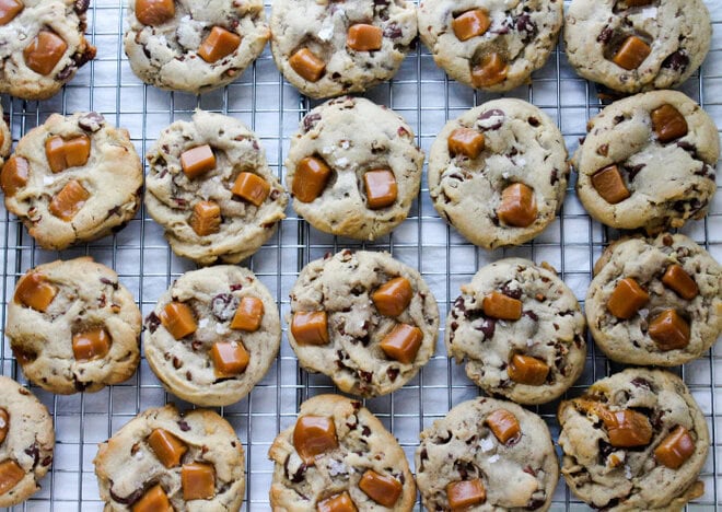 Salted Caramel Pecan Chip Cookies from The Salted Cookie