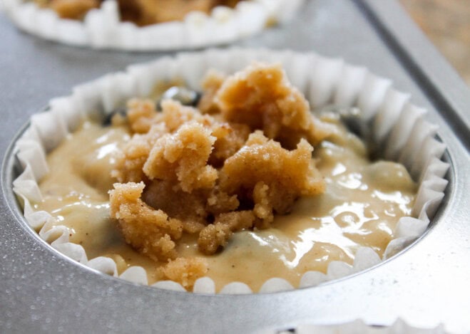 Blueberry Banana Streusel Muffins - A perfect breakfast treat using your fresh blueberries!