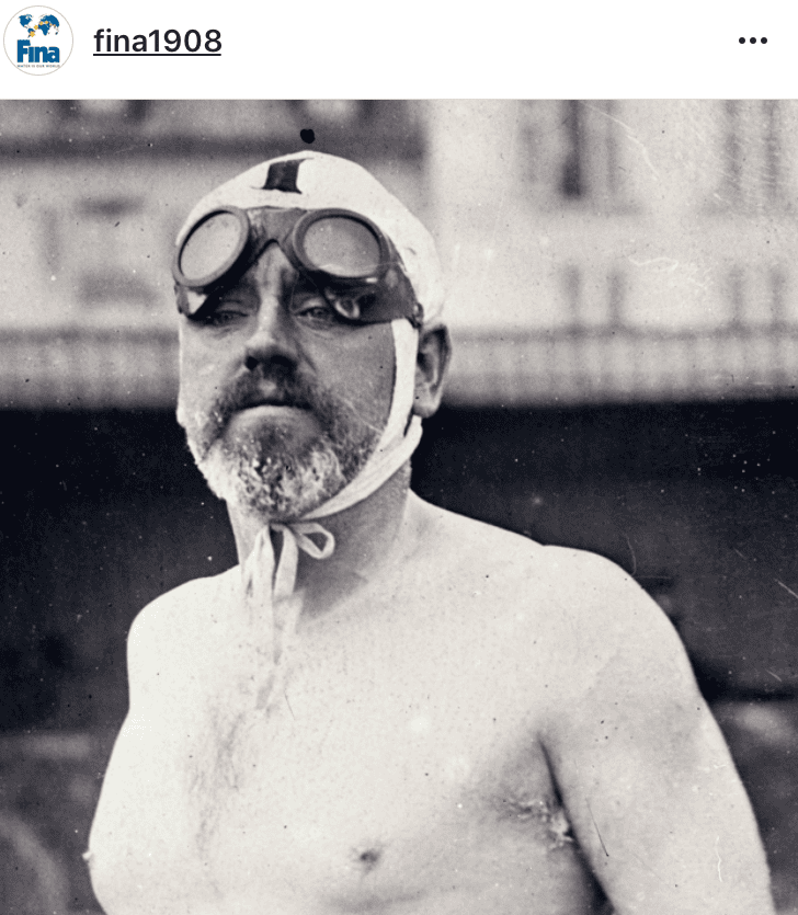 Thomas Burgess who swam the English Channel in 1911 with goggles