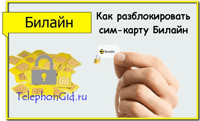 Как разблокировать сим карту Билайн