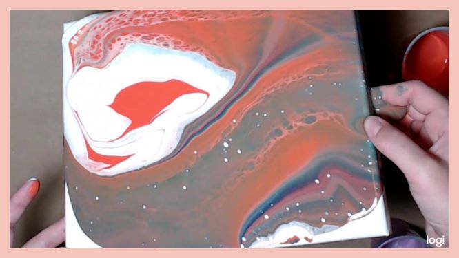 funnel pour in progress