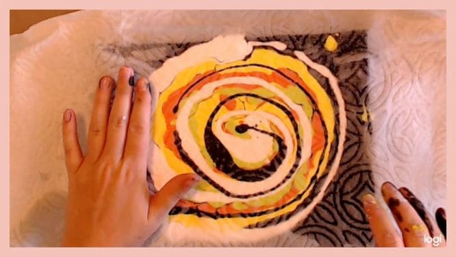 reverse spiral dip in progress