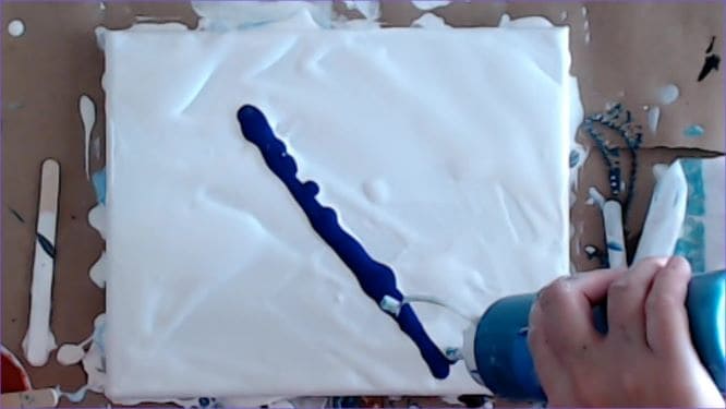 swipe butterfly painting in progerss