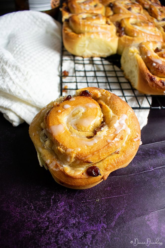 Chelsea bun falling off wire rack