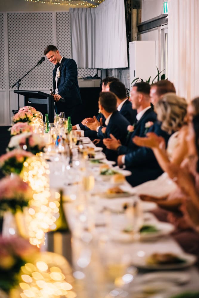 groom making speech