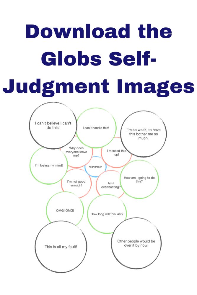 Globs of self judgement