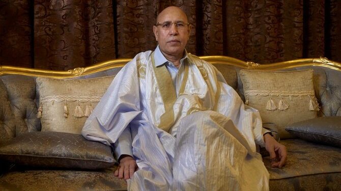 Mauritanian President Mohamed Ould Cheikh El Ghazouani said West African countries ‘must generate a common political will to be able to fight against insecurity.’ (AFP)