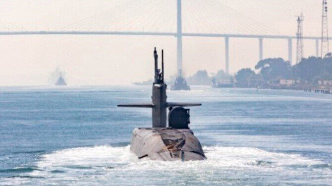 A US nuclear-powered Ohio-class submarine is in the Middle East to help prevent the Israel-Hamas war from spiraling into a broader conflict, the Pentagon said on November 6, 2023. (AFP file photo)