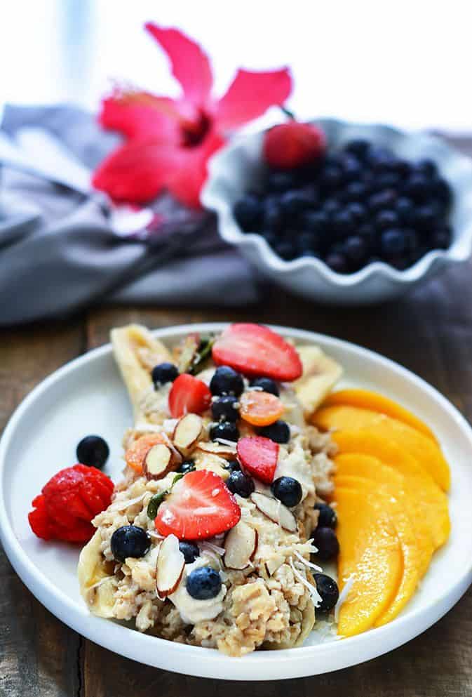 Banana Split Oatmeal