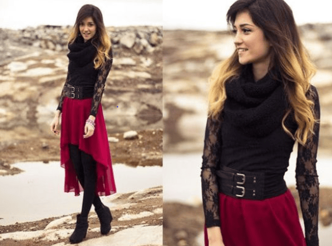 high low skirts outfits
