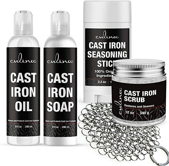 Cast iron seasoning kit