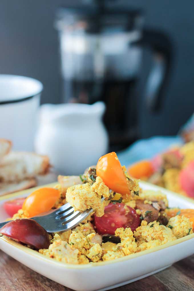 Tofu scramble breakfast
