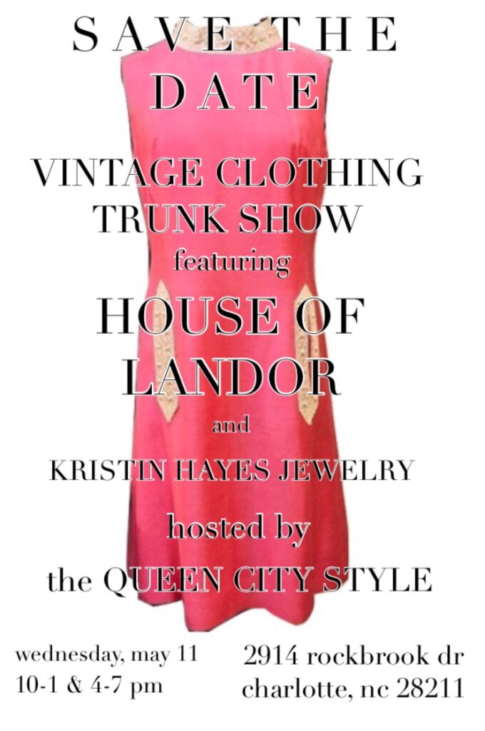 Vintage Glam Pop Up Shop Invite