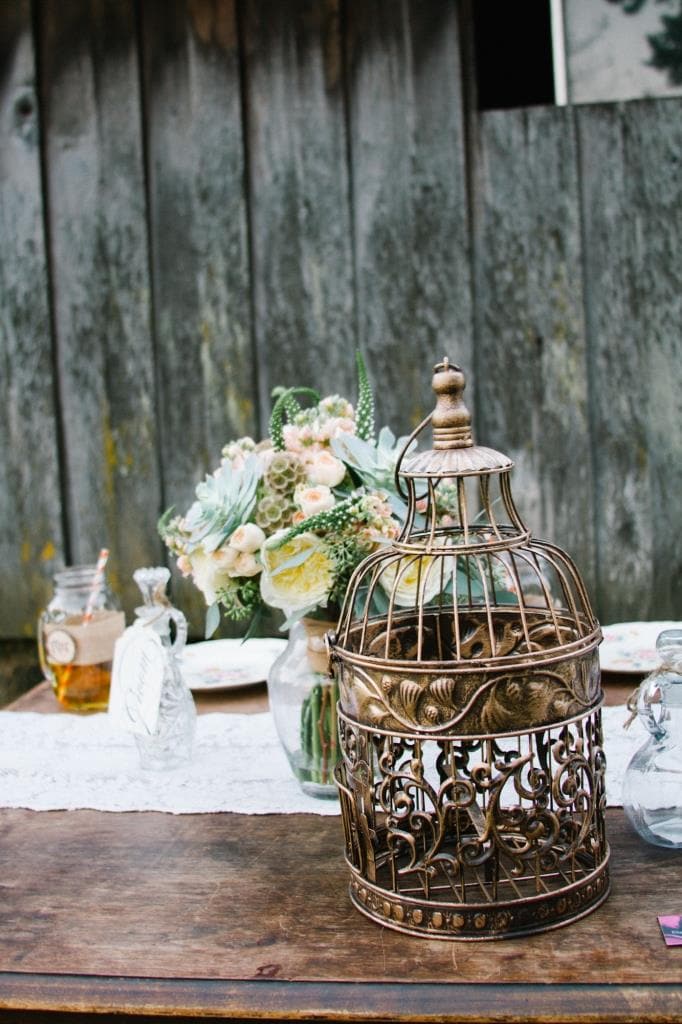 Bird cage centerpiece