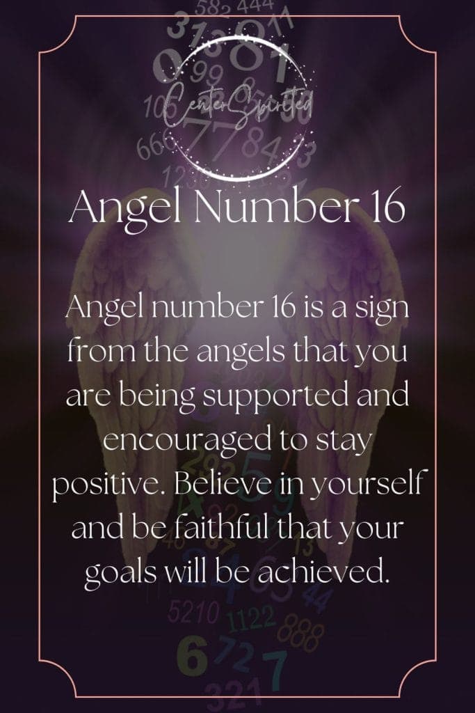 angel number 16 meaning