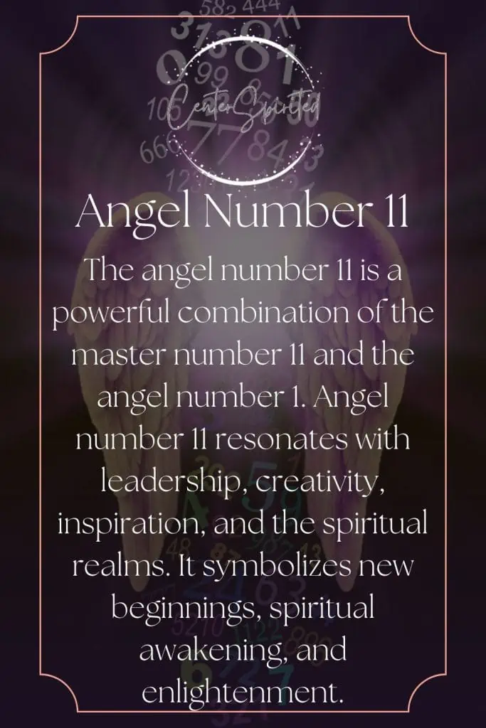 angel number 11 meaning