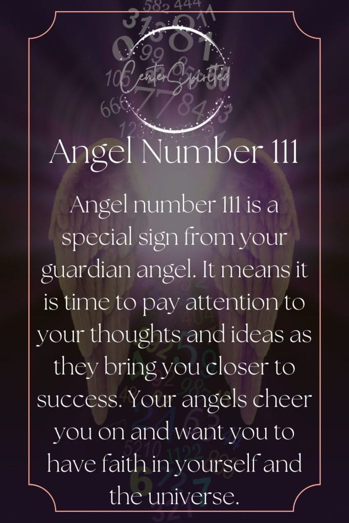 angel number 111 meaning