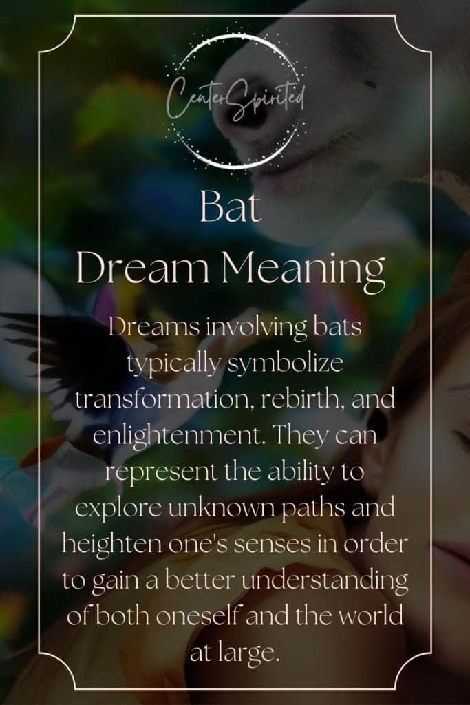 what does it mean when you dream about bats