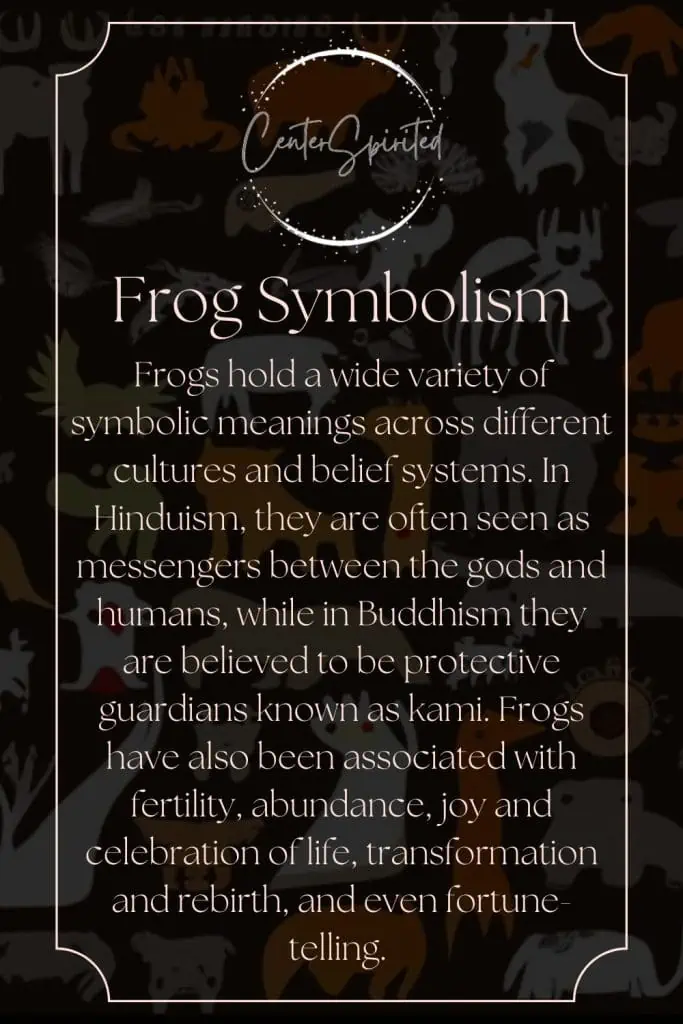what does it mean when you see frog