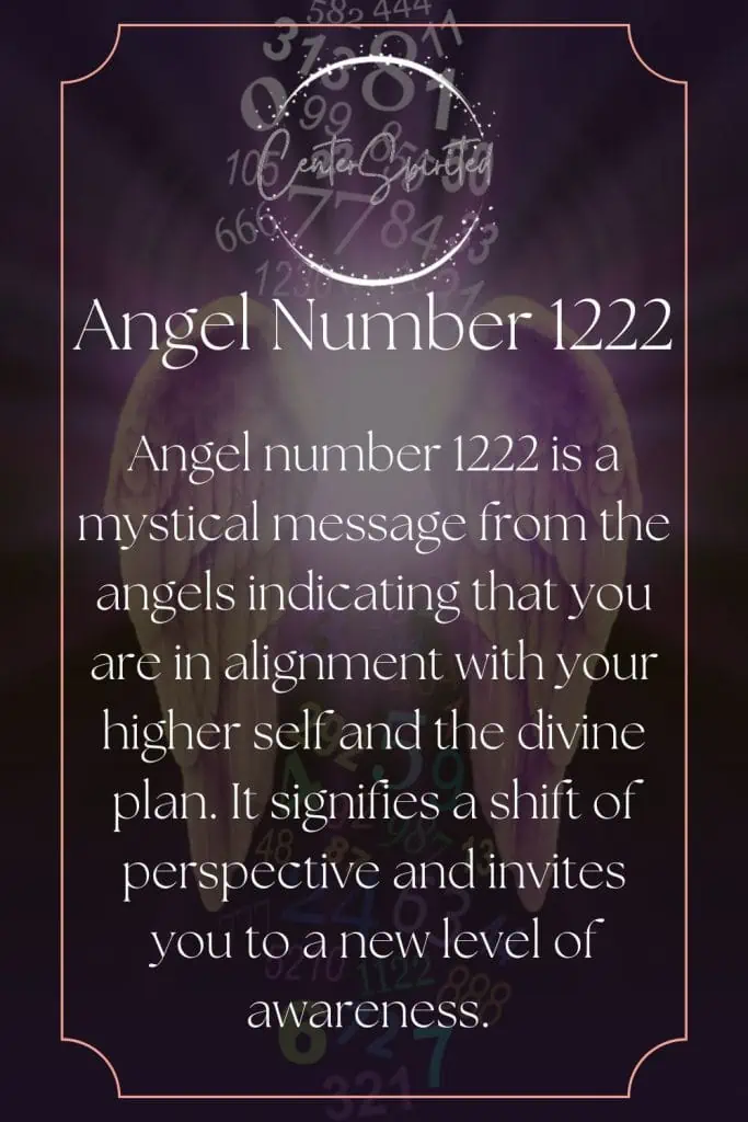 angel number 1222 meaning