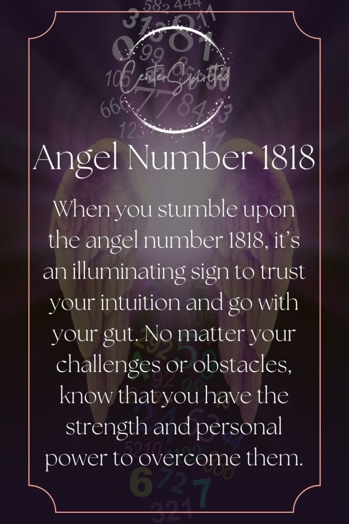 angel number 1818 meaning