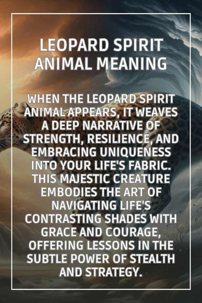 leopard spirit animal meaning