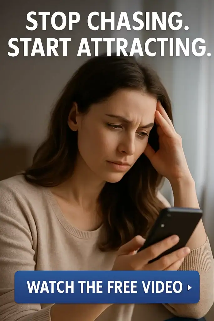 A confident woman smiling slightly as she looks at her phone outside on a sunny day.