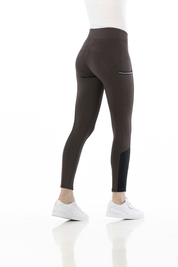 Pantalone Brigitte full silicon Equitheme braon 2