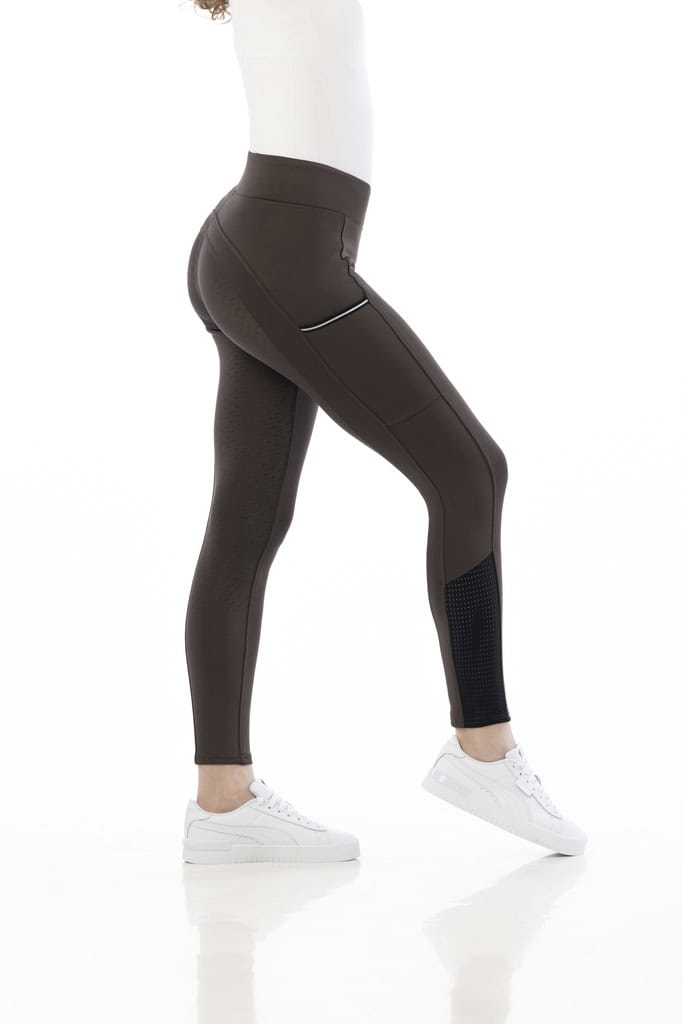 Pantalone Brigitte full silicon Equitheme braon 3