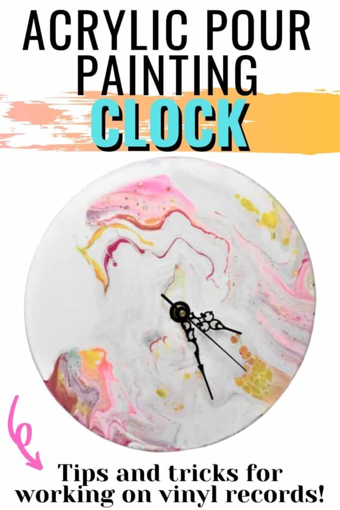 Acrylic Paint Pouring Clock