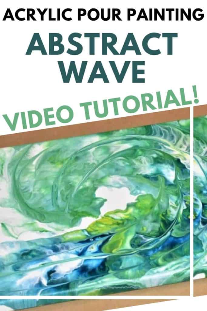 Acrylic Pour Painting Abstract Wave video Tutorial