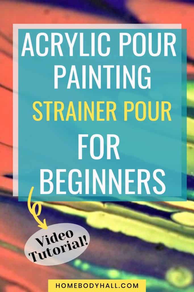 Acrylic Pour Painting Strainer Pour for Beginners