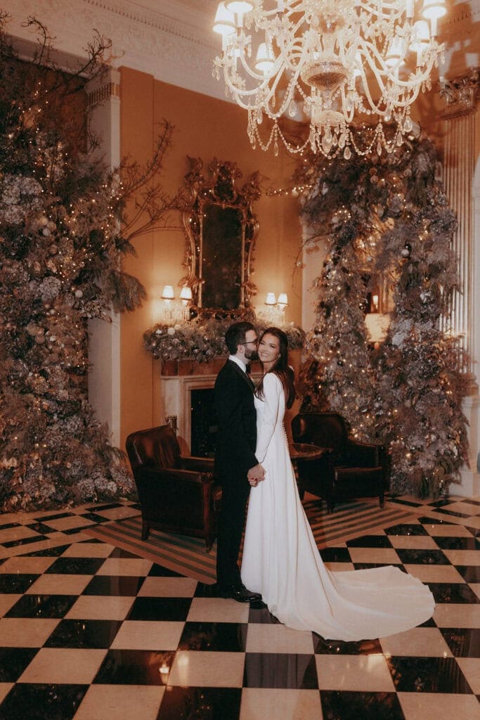Claridges Hotel winter wedding in Mayfair London