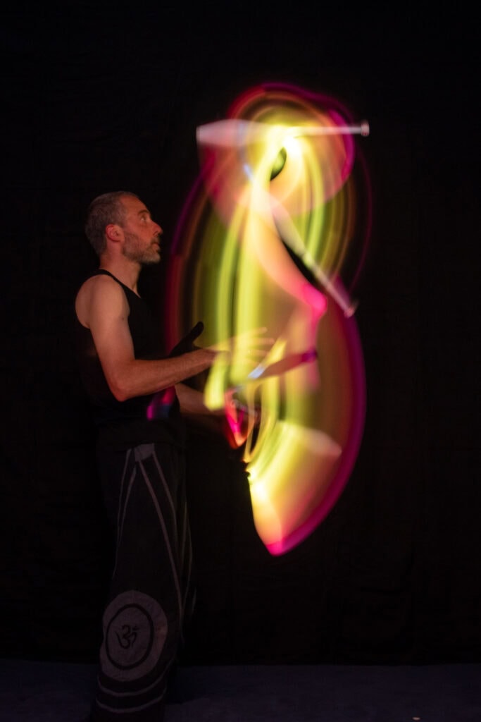 Lichtjonglage in Nürnberg