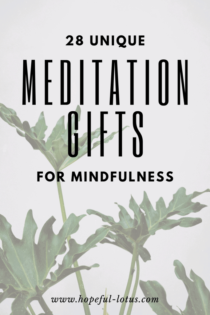 28 unique and affordable meditation gifts for mindfulness - these essential meditation items make the perfect gift for loved ones who are interested in meditation and mindfulness! They can be gifted alone or combined to create a meditation starter kit or mindfulness gift box!