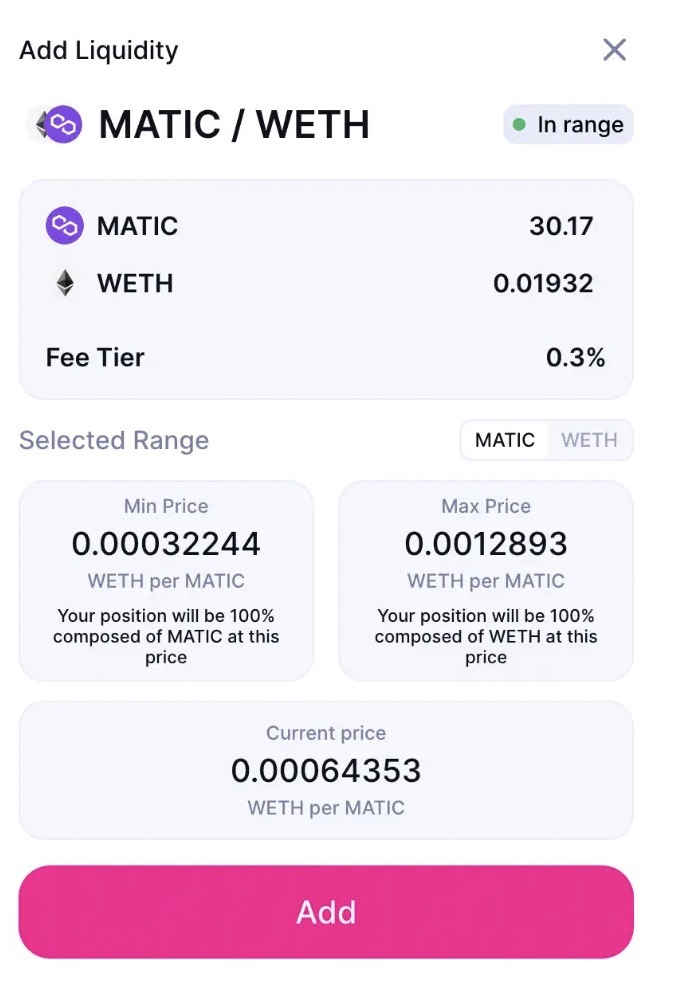 Liquidity pools on Uniswap