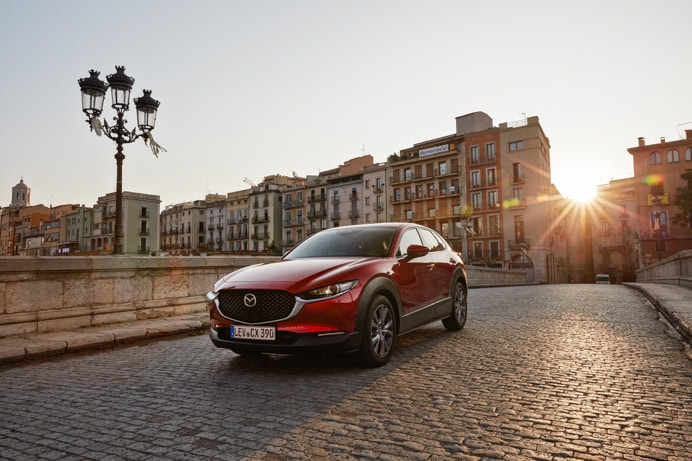 Mazda CX-30 road trip from Barcelona to Girona.