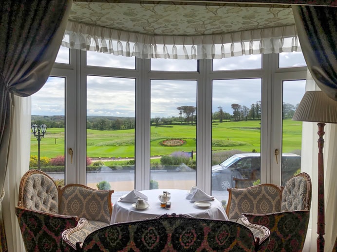 Breakfast room at the Glenlo Abbey Hotel