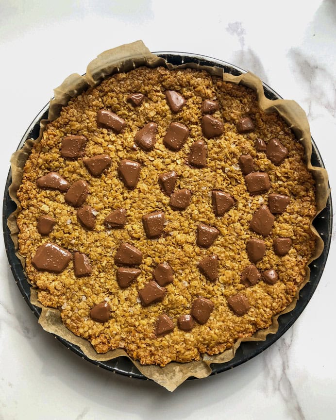 Flapjacks in a baking dish