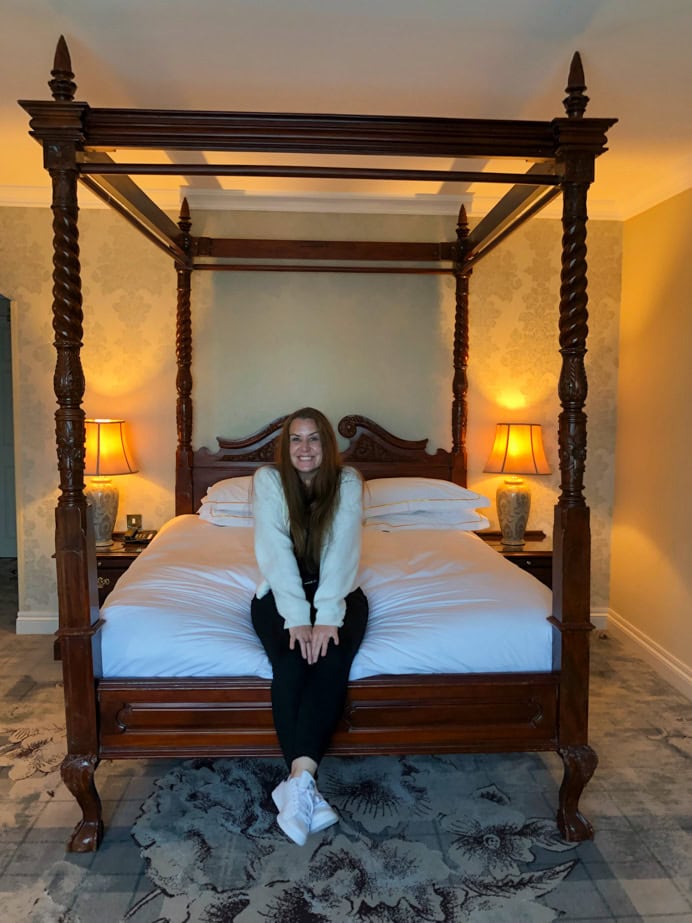 Glenlo Abbey Hotel and Estate Grand Suite four poster bed