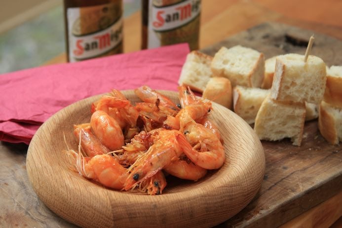 Gambas al aioli tapas recipe