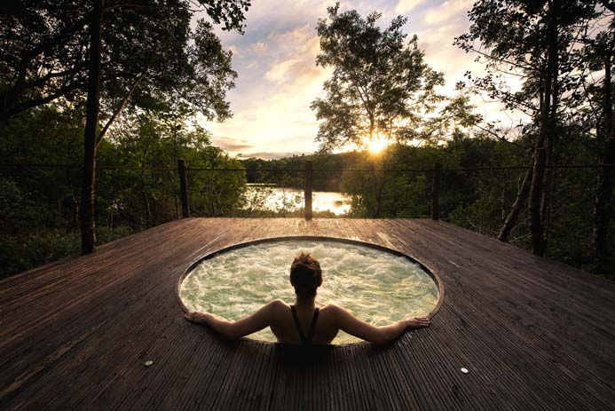 Finn Lough Bubble Domes in County Fermanagh Northern Ireland